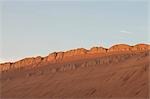 Flaming Mountain au crépuscule, Turpan, Xinjiang, Chine