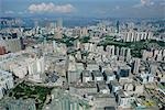 Aerial view over Hung Hom,Kowloon,Hong Kong