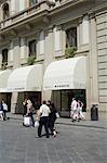 Via de Tornabuoni, haut de gamme shopping street, Florence (Firenze), Toscane, Italie, Europe