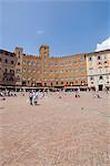 Vue sur la Piazza del Campo, Sienne, UNESCO World Heritage Site, Toscane, Italie, Europe