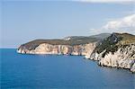 Incroyables falaises de Cap Lefkatas, Lefkada (Lefkas), îles Ioniennes, îles grecques, Grèce, Europe