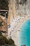 Porto Katsiki beach, west coast of Lefkada (Lefkas), Ionian Islands, Greek Islands, Greece, Europe