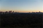 Vue sur Central Park, regardant vers le Nord, en Amérique du Nord État, États-Unis d'Amérique, Manhattan, New York, New York