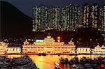 Flottant restaurants, Aberdeen Harbour, Hong Kong, Chine, Asie