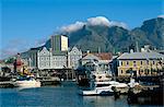 The V & A Waterfront, with Table Mountain behind, Cape Town, South Africa