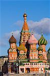 Cathédrale de Saint-Basile, place rouge, Site du patrimoine mondial de l'UNESCO, Moscou, Russie, Europe