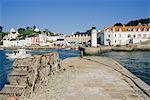 Island Harbour, Sauzon, Belle Ile en Mer, Bretagne, France, Europe