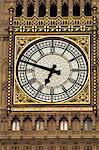 Gros plan de l'horloge de Big Ben, maisons du Parlement, patrimoine mondial de l'UNESCO, Westminster, Londres, Royaume-Uni, Europe