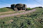 Batterie-Kasematte am d-Day-Küste, aus dem zweiten Weltkrieg Longues-Sur-Mer, Calvados, Normandie, Frankreich, Europa