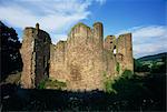 Grosmont, ruine de château du 13ème siècle, Grosmont, Monmouthshire, pays de Galles, Royaume-Uni, Europe
