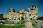 Blenheim Palace from the gardens, Woodstock, Oxfordshire, England, United Kingdom, Europe