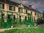 Exterior of Claude Monet's house, now a museum, Giverny, in Haute Normandie (Normandy), France, Europe