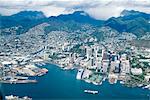 Aerial view of Honolulu and Waikiki, Oahu, Hawaii, United States of America, Pacific, North America