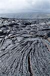 Cooled lava from recent eruption, Kilauea Volcano, Hawaii Volcanoes National Park, UNESCO World Heritage Site, Island of Hawaii (Big Island), Hawaii, United States of America, North America