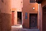 Ruelle de Marrakech, au Maroc, en Afrique du Nord, Afrique