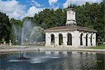 Pavilion at Lancaster Gate fountains, Hyde Park, London, England, United Kingdom, Europe