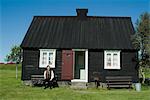 Arbaejarsafn Musée en plein Air de l'habitat traditionnel dans toute l'Islande, la vallée de Ellidaar, Reykjavik, Islande, régions polaires