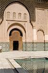 Ben Youssef Medersa (école coranique), Marrakech, Maroc, Afrique du Nord, Afrique