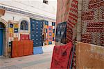 Teppiche für Verkauf, Essaouira, Marokko, Nordafrika, Afrika