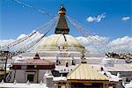 (Bodhnath) Boudhanath Stupa, UNESCO-Weltkulturerbe, Kathmandu, Nepal, Asien