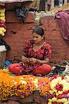 Street vendor, Durbar Square, Kathmandu, Nepal, Asia