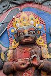 Kala Bhairab Skulptur, Durbar Square, Kathmandu, Nepal, Asien