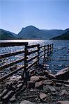 Vue Fleetwith Pike, Buttermere, parc de Centre national de Lake District, Cumbria, Angleterre, Royaume-Uni, Europe