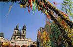 Église de notre dame avant Tyn, Old Town Square, Prague, République tchèque, Europe