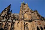 Cathédrale Saint-Guy, le château de Prague, troisième Cour, Prague, République tchèque, Europe