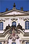 Detail, die Erzbischöfe Palace, Prag, Tschechische Republik, Europa