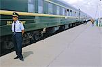 Oulaan Bator Station, Trans-Mongolian train, Mongolia, Asia