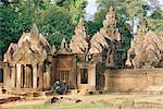 Tempel von Bantey Srei, Angkor, Siem Reap, Kambodscha, Indochina, Asien