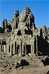 Der Bayon-Tempel, Angkor, Siem Reap, Kambodscha, Indochina, Asien