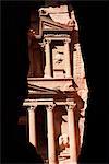 The Siq and the facade of the Treasury (El Khazneh) (Al Khazna), archaeological site, Petra, UNESCO World Heritage Site, Jordan, Middle East