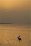 Small boat on the River Niger, Segou, Mali, Africa