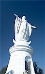 Statue of Virgin Mary, San Cristobal hill, Santiago de Chile, Chile, South America