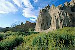 White House Cliffs, Mojave desert rock formations, Red Rock Canyon State Park, California, United States of America, North America