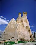 Fairy Chimneys, rock formations resulting from differential erosion, Pasabag near Zelve, Cappadocia, Turkey, Eurasia
