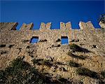 Murs de Ottoman château, Simena Kekova, Turquie, Eurasie