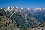 Mountains surrounding the Samaria Gorge, island of Crete, Greece, Mediterranean, Europe