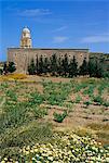 Le monastère de Moni Touplou, Vai, Crète orientale, l'île de Crète, en Grèce, Méditerranée, Europe