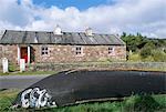 Maison traditionnelle, l'île d'Achill, la baie de Clew, région de Westport, comté de Mayo, Connacht, Eire (Irlande), Europe