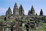 Hindu temples of Candi Prambanan, UNESCO World Heritage Site, Yogyakarta region, island of Java, Indonesia, Southeast Asia, Asia