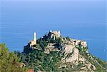 Eze, village montagnard perché comme un nid d'aigle, Alpes Maritimes, Cote d'Azur, Provence, France, Méditerranée, Europe