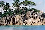 Ilet Saint Pierre (St. Pierre islet), Anse Volbert, island of Praslin, Seychelles, Indian Ocean, Africa