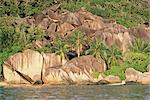 Plage de Source d'argent, côte ouest, île de La Digue, Seychelles, océan Indien, Afrique