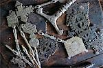 Metal objects in the blacksmith's workshop,Axoum (Axum),Tigre region,Ethiopia,Africa