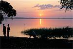 Deepa village,in are of the Anouak (Anuak) ethnic people,edge of Lake Tata,Ilubador state,Ethiopia,Africa