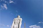 Statue in der Nähe der Eiffelturm, Paris, Frankreich, Europa