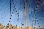 Brooklyn Bridge, New York City, New York, États-Unis d'Amérique, l'Amérique du Nord